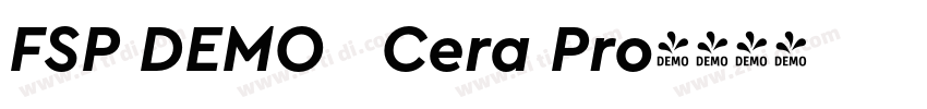 FSP DEMO   Cera Pro字体转换